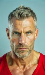 Obraz premium Modelo de fitness española musculosa posando en un estudio profesional