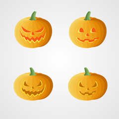 Pumkin Halloween festival color illustration design