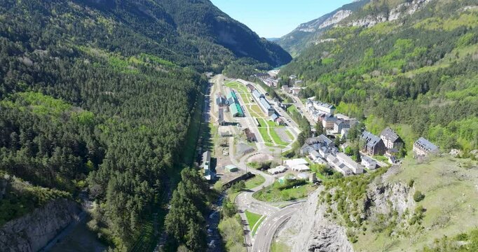 Canfranc Huesca station rear view