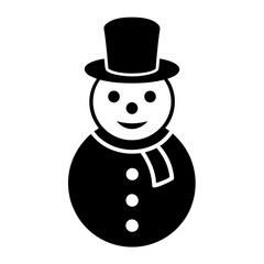 snowman logo icon clip art vector illustration
