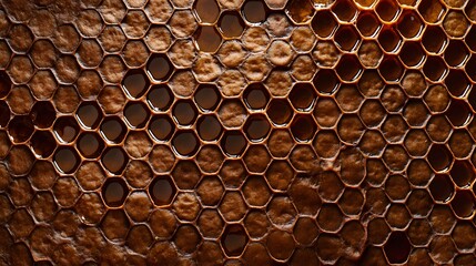 Honeycomb Texture with Honey.