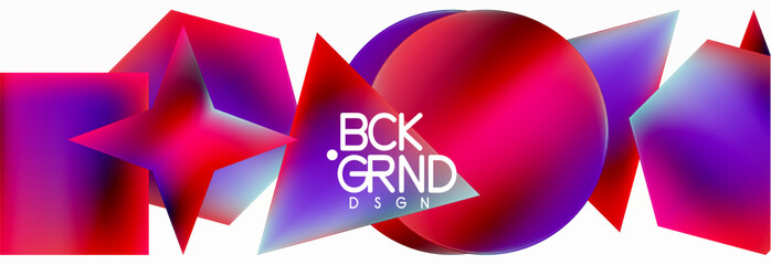 Fluid color geometric shapes abstract background. Vector Illustration For Wallpaper, Banner, Background, Card, Book Illustration, landing page