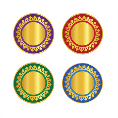 Luxury Golden decorated Circle