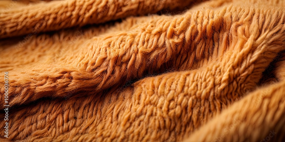 Aufkleber a fuzzy orange blanket with a lot of texture