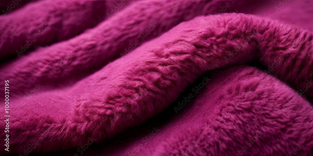 Poster a close up of a purple fur with a fuzzy texture