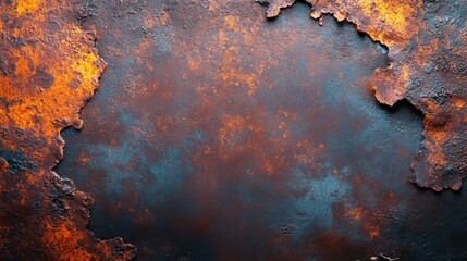 A Textured Surface of Rusted Metal with a Dark and Moody Aesthetic