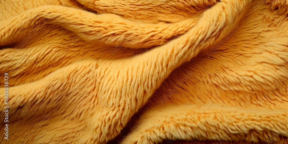 Poster a yellow fuzzy fabric with a lot of texture