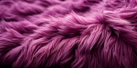 Fototapeta premium A close up of a furry pink animal fur