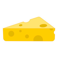Isometric Cheese vector illustration design on White Background, Yellow Flat design Cheese Ingedients, illustration  for Menu and Restaurant graphic elements, food Banner Decoration vector (Editable)