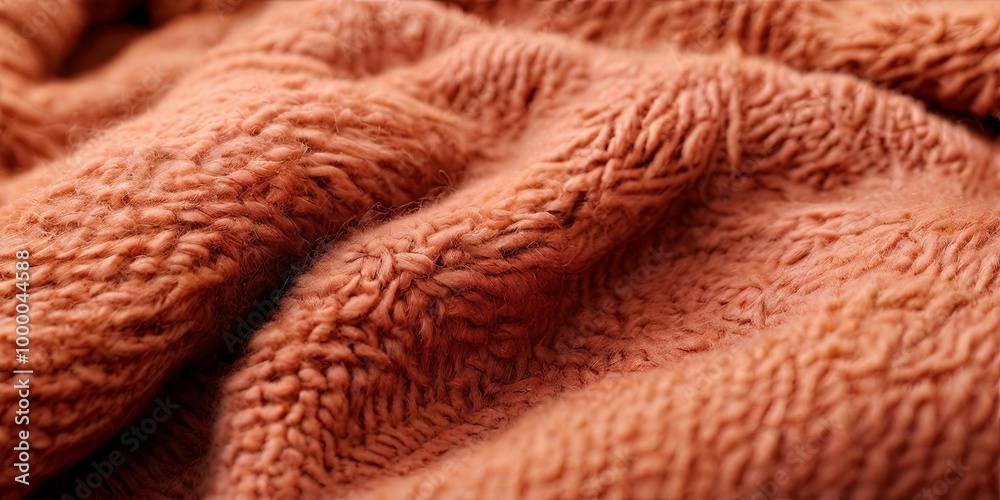 Aufkleber a close up of a fuzzy orange blanket with a lot of texture