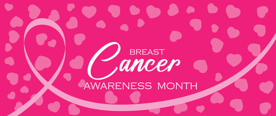Breast cancer awareness month background vector eps10.