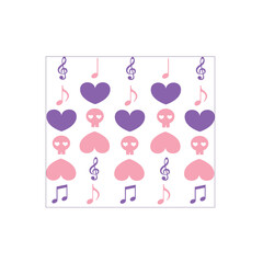 valentine card with hearts