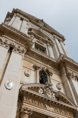 the facade of the sanctuary of the holy house of Loreto