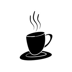 coffee mug hand drawn, vector illustration, isolated on white, icon, logo, symbol etc