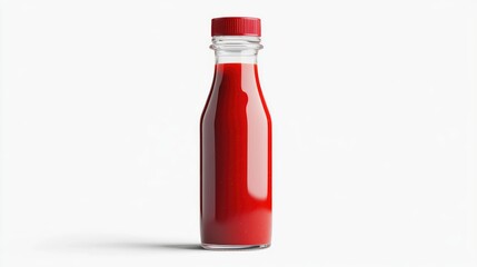 Hot chili sauce bottle isolate on transparency background PNG