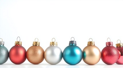 Christmas season greeting decor ornament white background