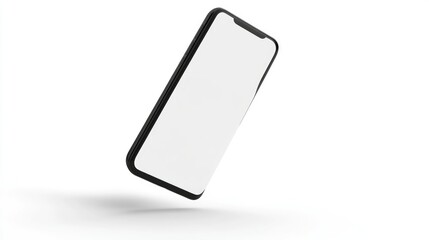 modern smart phone blank screen floating isolate on transparency background PNG