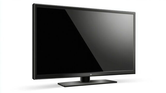 modern Television side view full length isolate on transparency background PNG
