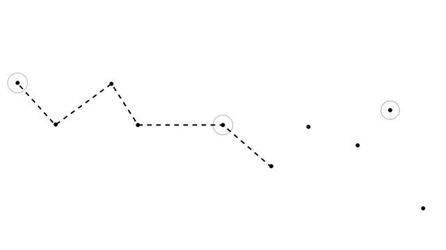  Step-by-step roadmap with included highlight points. Cg progressive motion background.