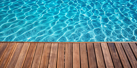 Swimming pool vector illustration. Water surface top view template background. beautiful watery texture wallpaper. Summer holidays and travel banner for aquatic center, spa advertising designs