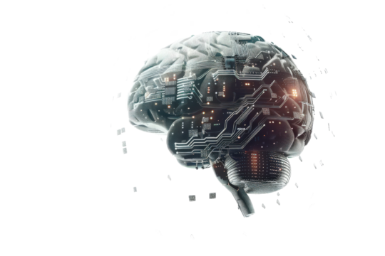 High Definition Image of Cognitive Computing Isolated on Transparent Background with Sharp Clarity and Modern Design Perfect for Tech Uses and Digital Media Applications