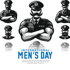 International men's day social media post banner