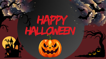 halloween day vector illustration jack o lantern