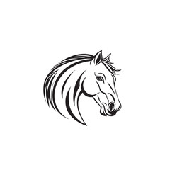 Vector silhouette of a Horse's head