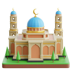 Mosque 3d Illustration