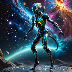 Abstraktion Brillant und Galaxie 1х1. Hintergrund für das Design 2.