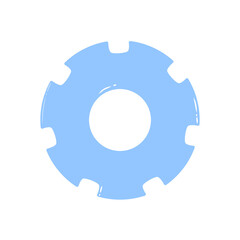 Doodle Icon setting , app ,digital illustration on transparent background that can be use for background, slide view, social media, sticker, scrapbook and etc. | Aesthetic with blue color