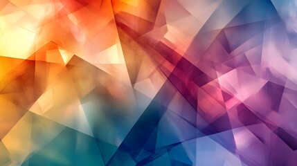 Obraz premium Geometric shapes dissolving into soft, blurred lines 