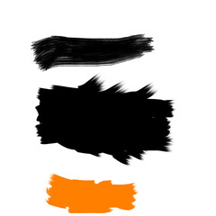 brush strokes and splashes