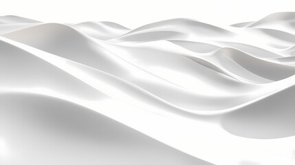 Obraz premium Seemless white abstract rolling dunes , minimalist, tranquil, serene, sand, waves, soft, curves, smooth, texture, background. Rolling Dunes. Illustration