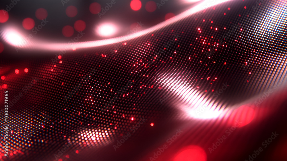 Aufkleber abstract red and black textured background with shimmering lights creating a dynamic flowing pattern