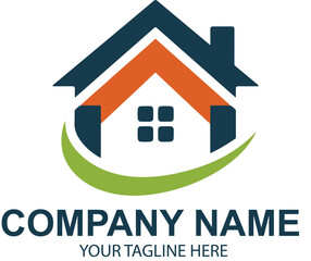 vector real estate logo design 