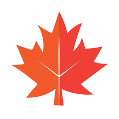 maple leaf silhouette abstract vector on a white background