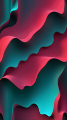 A deep, gradient texture background blending neon  turquoise with rich shades of pink, accented by soft-glowing effects.