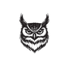 wl logo animal simple line vector logo design template owl bird planet abstract design template Simple owl head logo design icon cute animal vector 