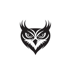 wl logo animal simple line vector logo design template owl bird planet abstract design template Simple owl head logo design icon cute animal vector 