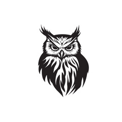 Cute owl symbol. Animal cartoon mascot. Owl vector sign. Owl icon. Owl logo design template. Vector illustration