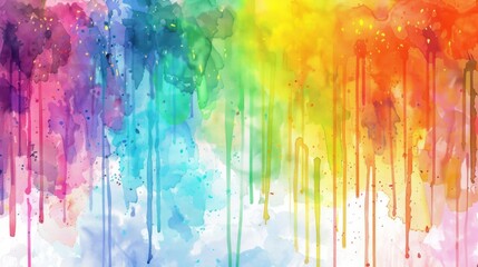 Colorful Watercolor Drips