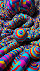 Abstraktion Volumen, Farbe, Raum 9х16. Hintergrund f&uuml;r das Design 6.