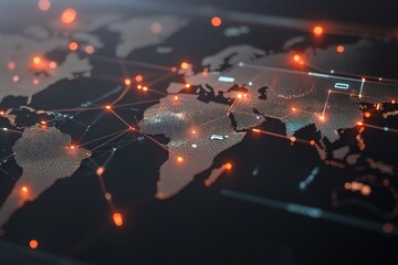 A Digital Representation of Earth's Continents With Interconnected Lines