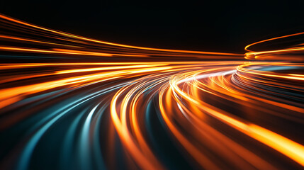 Lighttrails in the dark, Generative AI