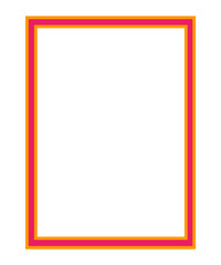 red frame isolated on white