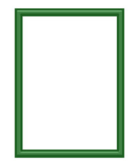 green frame isolated on white