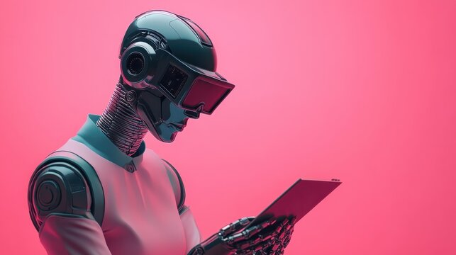 ai copywriting bot using chatgpt for content creation artificial intelligence concept 3d illustration - Powered by Adobe