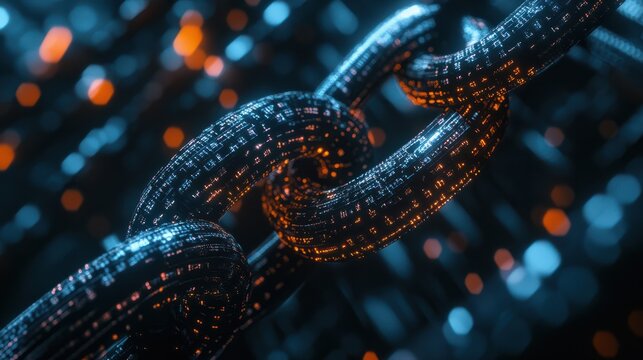 Binary code encryption securing blockchain technology