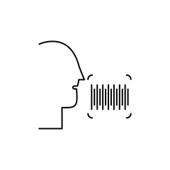 sound frequency icon, audio signal